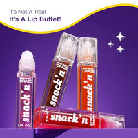 SWISS BEAUTY Craze Snack'N Nourishing Lip Oil | With Vitamin E And Hyaluronic Acid | Gives Glass -Like Shine | Shade- Apple Tart, 4.5Ml, Pink