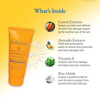 Softsens Sunblock Spf 30 Lotion | Enriched with Vitamin E, avocado & carrot extracts | For Babies & Parents | 50g Pack of 1
