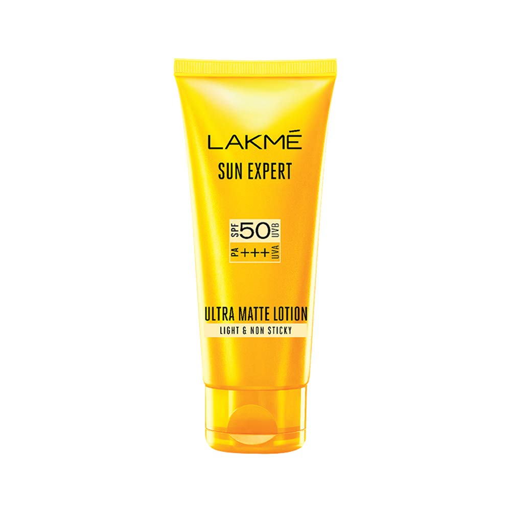 LAKMÉ Sun Expert Ultra Matte SPF 40 PA+++ Compact, 7g And LAKMÉ Sun Expert SPF 50 PA Fairness UV Sunscreen Lotion for All skintype, 100ml