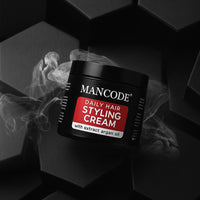 Mancode Hair Styling Cream For Men - 100 gr | For Daily Use Style & Nourishment | Non-sticky, Non-oily | Paraben & Sulphate FREE | Itch Free Daily Hair Cream | UV Protect & Care | Soft & Manageable Hair