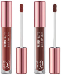 Lakmé 9to5 Primer + Matte Liquid Lip Color MB2 Intense Latte & Lakmé 9to5 Primer + Matte Liquid Lip Color MB3 Strong Espresso Combo