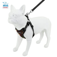 Best Pet Supplies Voyager Adjustable Dog Harness Leash Set with Reflective Stripes for Walking Heavy-Duty Full Body No Pull Vest with Leash D-Ring, Breathable All-Weather - Army/Black Trim, M