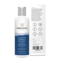 BE SOULFULL 2-In-1 Shampoo & Body Wash with Argan Oil- Head-To-Toe Cleanser for Everyday Use- Sulfate Free Body and Hair Wash- 200ml