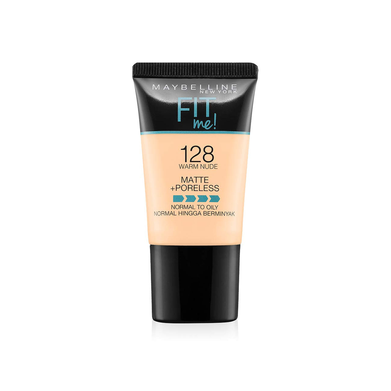 Maybelline New York Fit Me Matte+Poreless Liquid Foundation Medium Coverage For Oily Skin Powder Tube,220 Natural Beige,18Ml,128 Warm Nude,Pack Of 1
