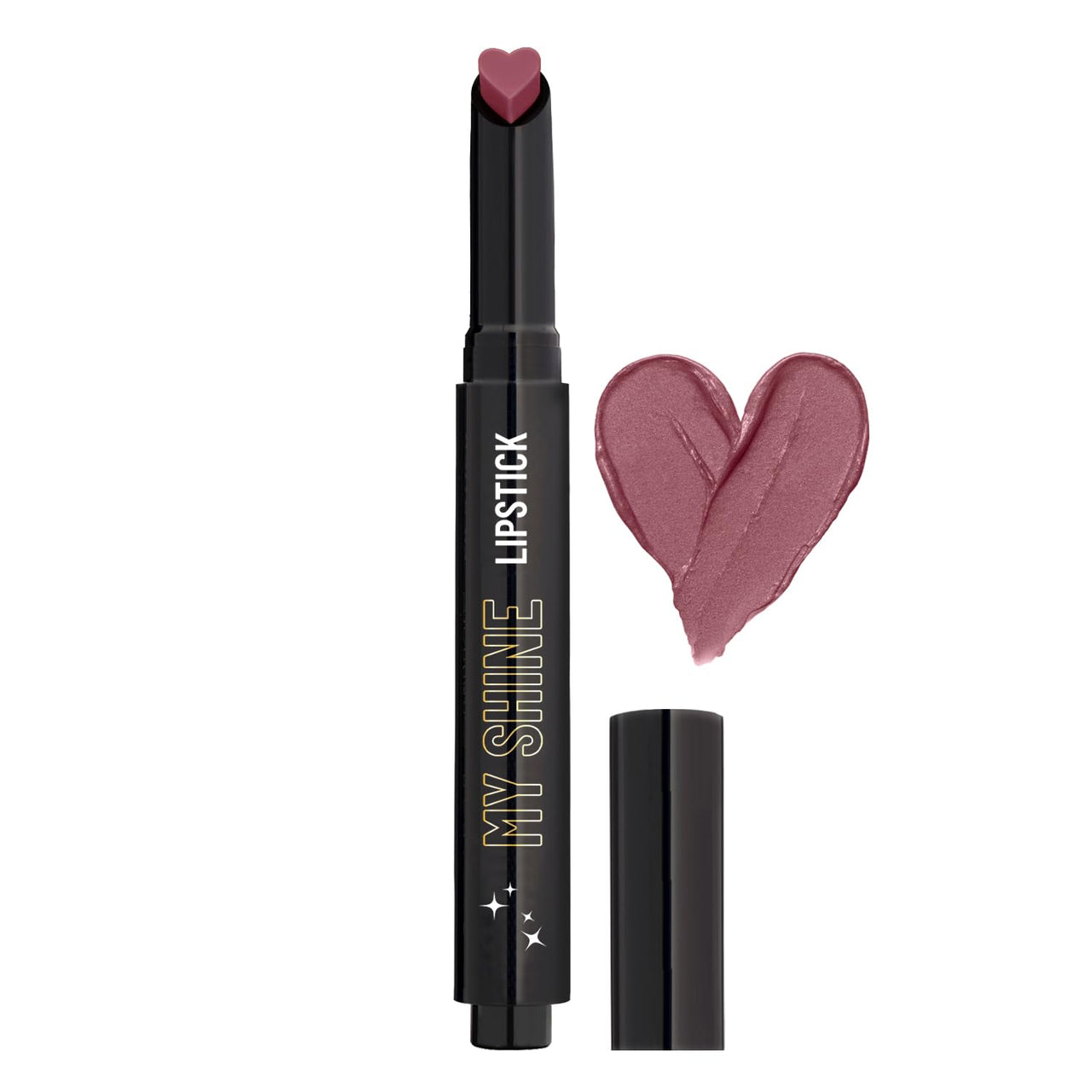 Swiss Beauty My Shine Creamy Lipstick with Vitamin E | Long Lasting Lipstick with Shiny finish | Shade-Mystic Brown, 1.5gm