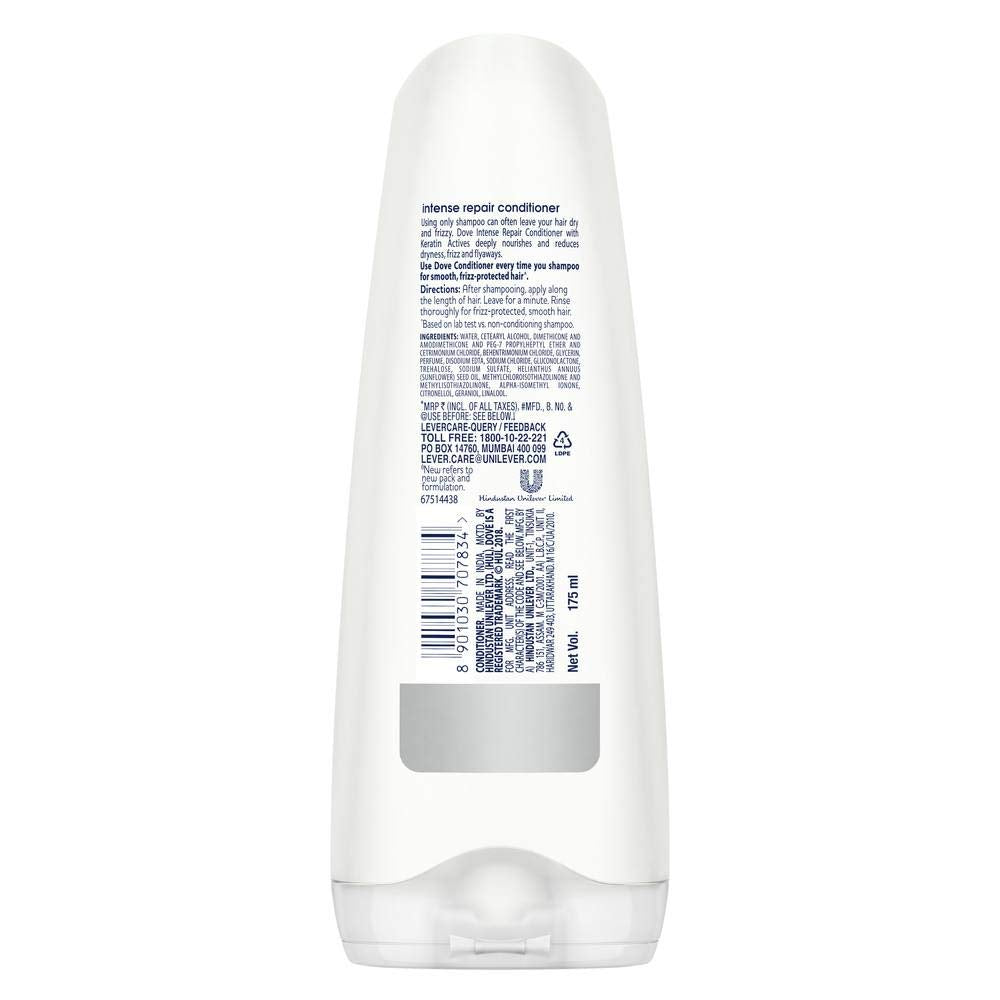Pears Soft and Fresh Shower Gel, 250ml & Dove Hair Therapy Intense Repair Conditioner, 175ml