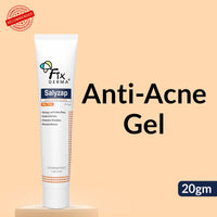 Fixderma Salyzap Day Time Gel For Acne, With Salicylic Acid, For Acne Scars, Pimples, Unclogs pores, Exfoliates, Soothes Acne And Redness Reduces Breakouts, Suitable for Oily And Acne-Prone Skin, 20ml