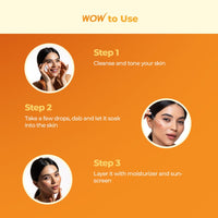 WOW Skin Science Brightening 20% Vitamin C Face Serum | Boost Collagen and Elastin for Anti aging, Skin Repair | For Dark Circles, Fine Lines | Glowing Skin | Hydrates | 15 ml