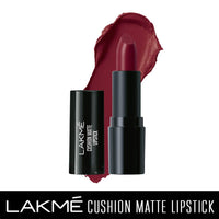 Lakmé Cushion Matte Lipstick, Burgundy Bloom, 4.5 g & Lakmé Cushion Matte Lipstick, Brown Sugar, 4.5 g
