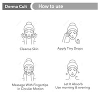 O3+ Derma Cult 10% Niacinamide Face Serum for Acne Marks, Blemishes & Oil Balancing Zinc & Herbs | Skin Clarifying Anti Natural Acne Serum for Oily & Acne Prone Skin | 30ml