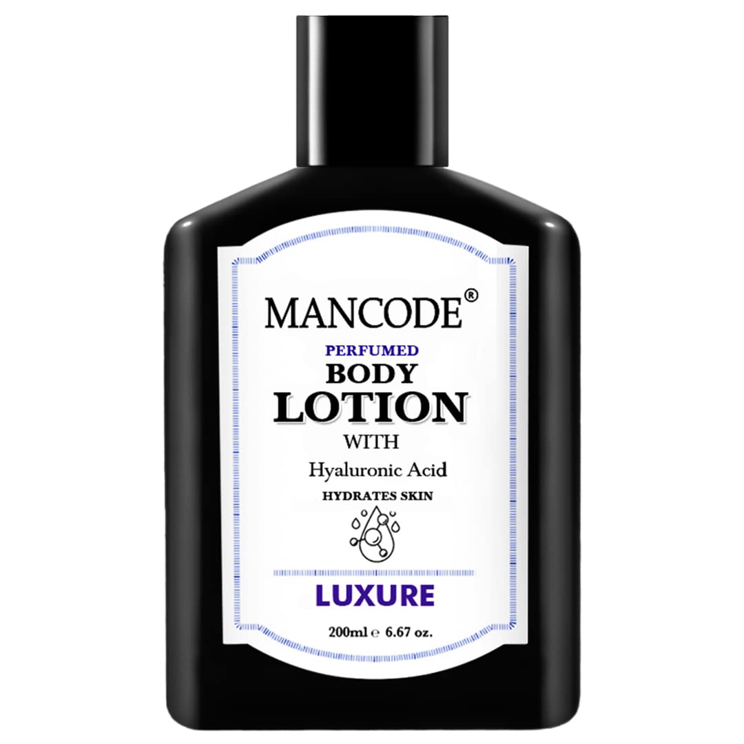 Mancode Luxure Body Lotion For Men 200ml | Easy Absorption | Nourishing Formulation | Hydrating Moisturization | Intense Care | Smooth Texture | Healthier Complexion | Elevates self-care.