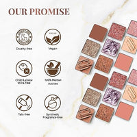 Just Herbs Eyeshadow Palette 9 in 1 Long Lasting Blendable Eye Makeup Palette (Sunshine - Day Palette)