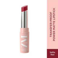 ZM Transfer-Proof Power Matte Bullet Lipstick, Vegan, 3.2 g (Selfie Red)