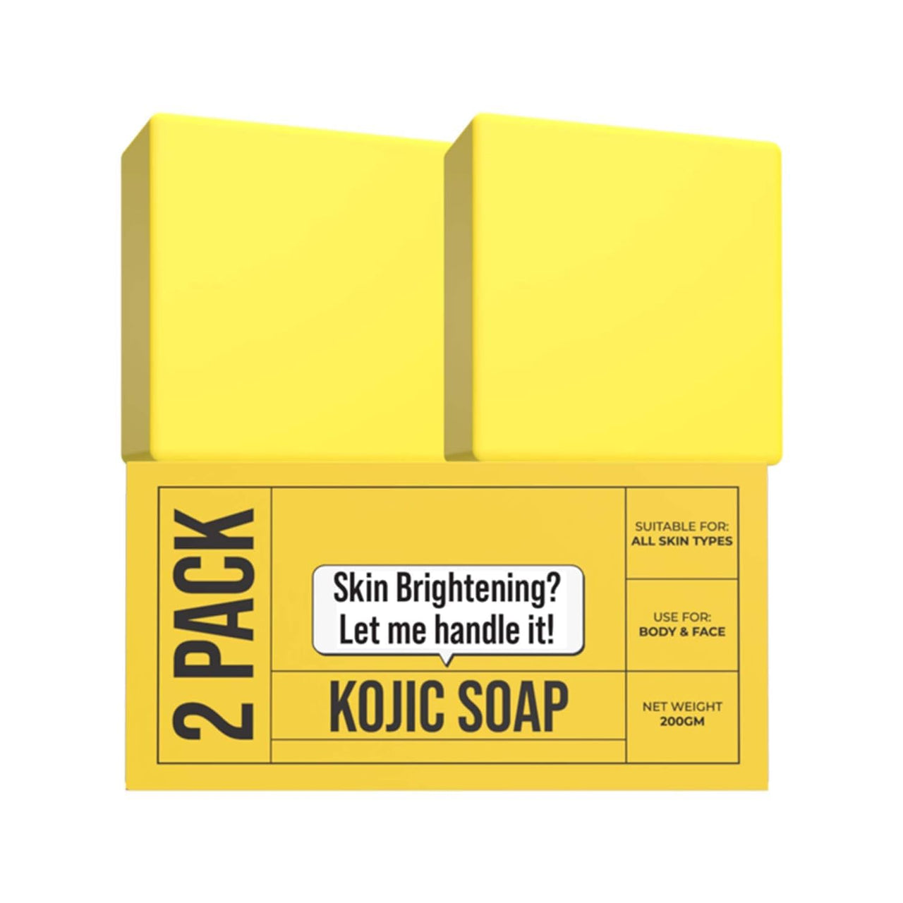 AARCHITA Kojic Acid 2% Soap with Niacinamide | For Pigmentation, Sun damage, Brightening Underarm & Reduces Dark Spot | Soap for Men & Women | Suitable for All Skin Types |(Pack of 2) (100 g x 2)