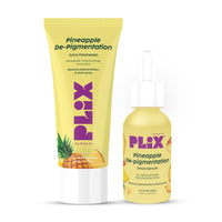 PLIX - THE PLANT FIX 5% Pineapple Face Wash And Serum Mini Combo for Pigmentation & Dark Spots, Dullness, Reveal l Brighter, Even Toned Complexion l All Skin Types
