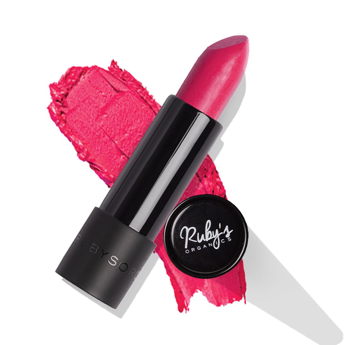 Ruby's Organics Semi-Matte Lipstick for Women All Indian Tones- Highly Pigmented, Moisturizing, Non Drying, Lightweight and Long Lasting- Lip Makeup, Synthetic Chemical Free- Pink Rani, 3.7g