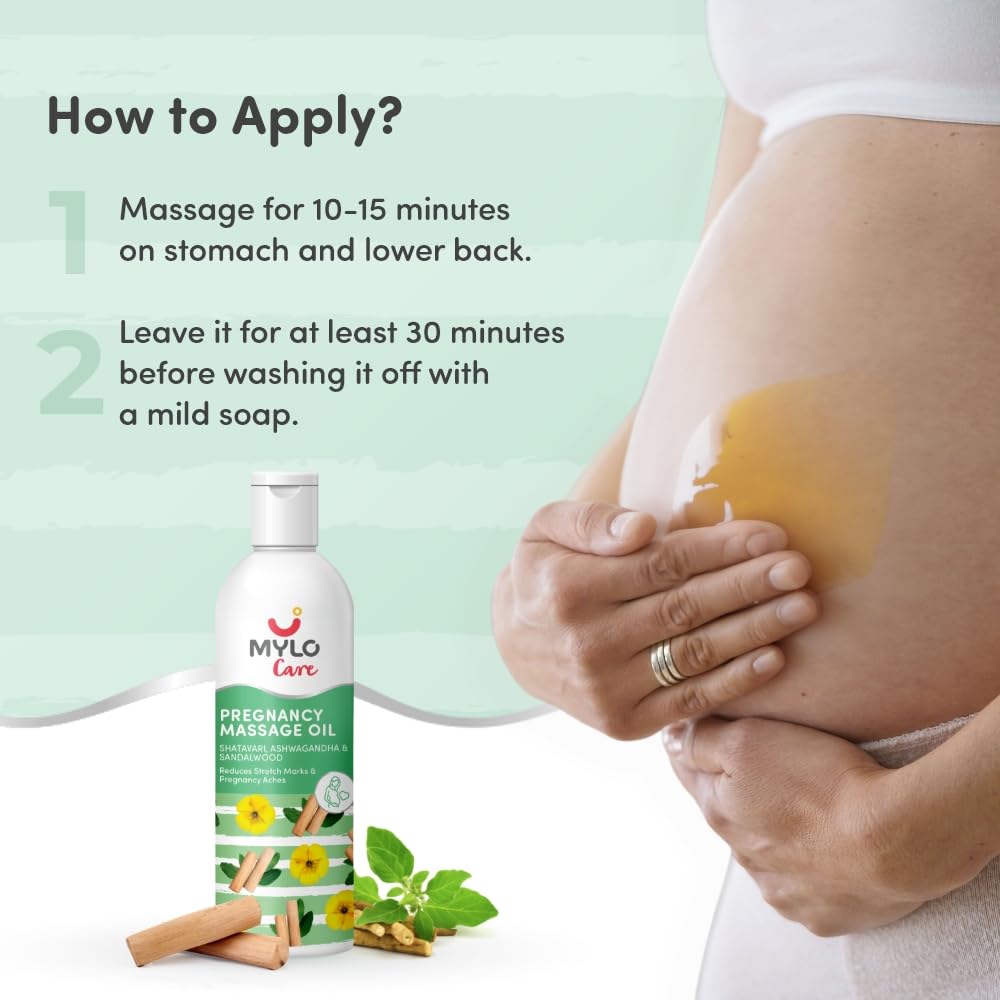 Mylo Care Ayurvedic Pregnancy Massage Oil-Dhanwantaram Thailam For Pregnant&Nursing Mothers For Daily Massage&Pain Relief,(200Ml)