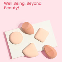 Earth Rhythm Beauty Makeup Powder Puff, Foundation Puff, Sponge for Smooth Coverage | Ultra Soft | Travel Friendly | Square - Pack of 1