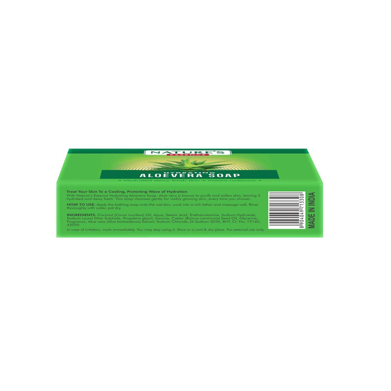 Nature's Essence Hydrating Aloe Vera Soap | Soap for Bath, 75g