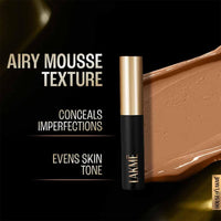 Lakmé Absolute Mattereal Mousse Concealer 04 Caramel, 9G, Full, Acne Prone