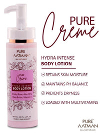 PURE AATMAN Cleansing Shower Gel With Charcoal | Moisturizing, Refreshing,Hydrating | and Body Lotion with Aloe vera Shea butter Vitamin E | dry skin