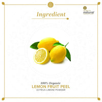 KHADI NATURAL Lemon Fruit Peel Organic Powder Pack of 2 (2x100gm) 200gm