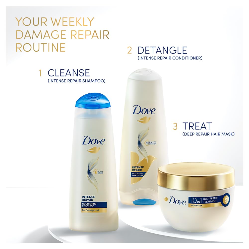 Dove Deep Repair Treatment Hair Mask For Damaged Hair With Bio Protein Care Sulphate & Paraben Free 120 ML