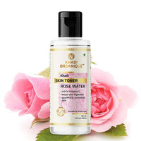 Khadi Organique 100% Pure & Natural Rose Water Skin Toner | Keep Skin Scented & Moisturized & Soothes Itchiness | Suitable for Men & Women for All Skin Types (Pack of 2) - 420 Ml