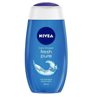 Nivea Men Shower Gel, Deep Impact Cleansing Body Wash, Men, 250ml & Shower Gel, Fresh Pure Body Wash, 250ml