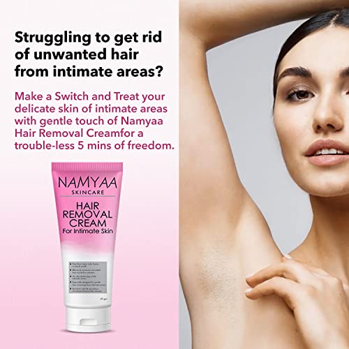 Namyaa Haldi Chandan Intimate Hygiene Wash & Hair Removing Cream & Natural Lip Serum/Balm/Lightener/Moisturizer For Lip Lightening/Brightening/Toning/Moisturizing, 30 g
