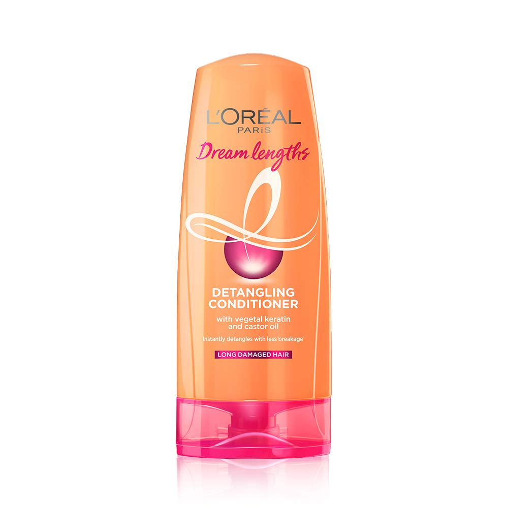 L'Oréal Paris Conditioner,For Long and Lifeless Hair, Dream Lengths, 192.5ml & L'Oréal Paris Conditioner, Vibrant & For Colour-treated Hair, Colour Protect, 192.5ml