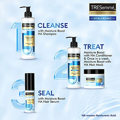 TRESemme HYALURONIC Moisture Boost Shampoo, with Hyaluronic Acid, Sulphate Free & Paraben Free, for Dry Hair, 370 ml