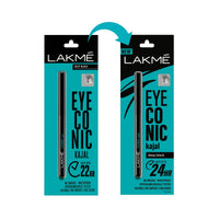 Lakmé Eyeconic Matte Kajal Pencil & Face It Compact, Black
