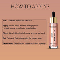 Lakyou Beauty Born to Glow Liquid Highlighter | Gold | 30ml | Radiant Luminous Finish | Buildable & Long-Lasting