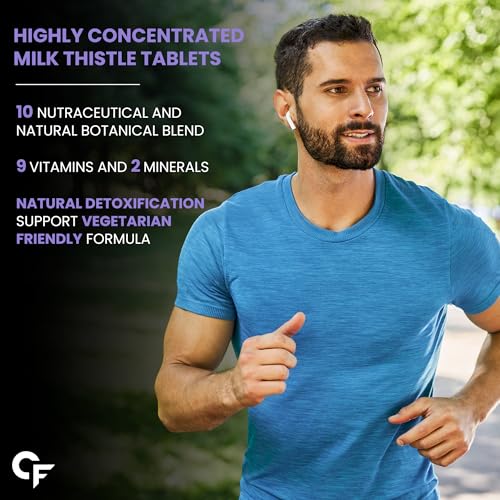 Carbamide Forte Liver Detox Supplement with Milk Thistle Extract 800mg (30:1) | Added Multivitamins & Amino Acid | Liver Support Supplement –120 Veg Tablets