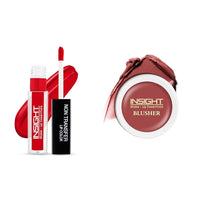 Insight Cosmetics Insight Non Transfer Lip Color Matte Texture12Hrs WaterproofTrue ColorSmudge Proof Paraben Free 100% Veg, 4ml(LG40-06) Crème Blusher, Face Makeup, Caramel Eclair, 3.5 gm(B-02=06)