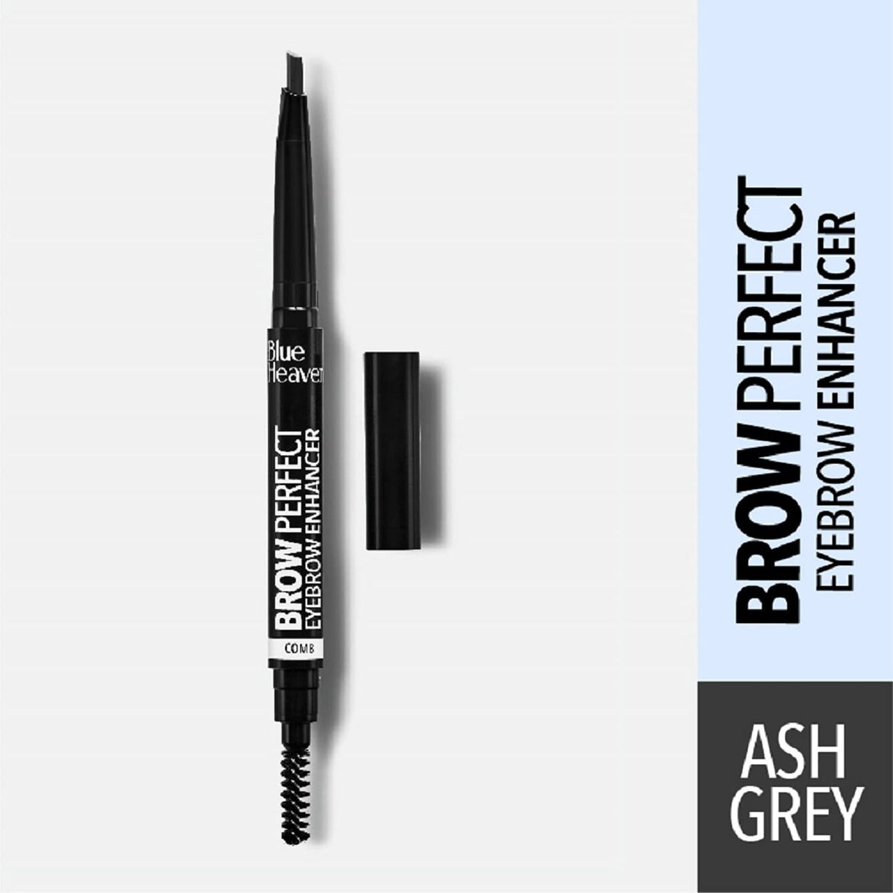 Blue Heaven Brow Perfect Eyebrow Pencil Enhancer, Ash Grey, 0.30gm (Pack of 2)