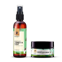 Pilgrim Under Eye Combo Squalane Toner & Mist 100ml, Squalane Under Eye Cream| Deep Cleansing| Pores Tightening | All Skin type