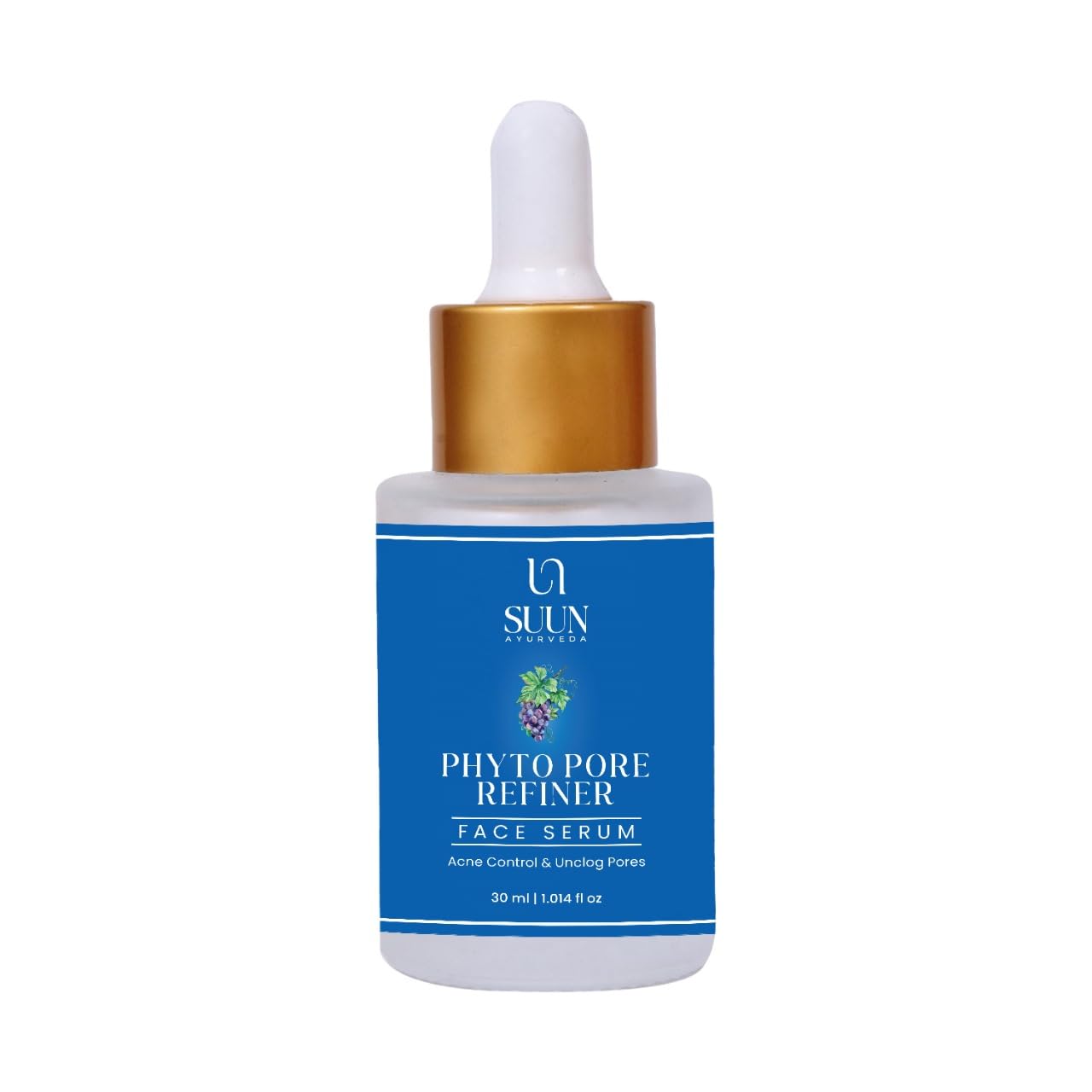 Suun Ayurveda Anti-Acne Face Serum for Pimples, Blackheads & Acne Scars | With 2% Encapsulated Salicylic Acid, 5% Niacinamide, Coffee Leaf & Red Clove Oil | Controls Oil, Clears Skin & Soothes Inflammation | 30 ml