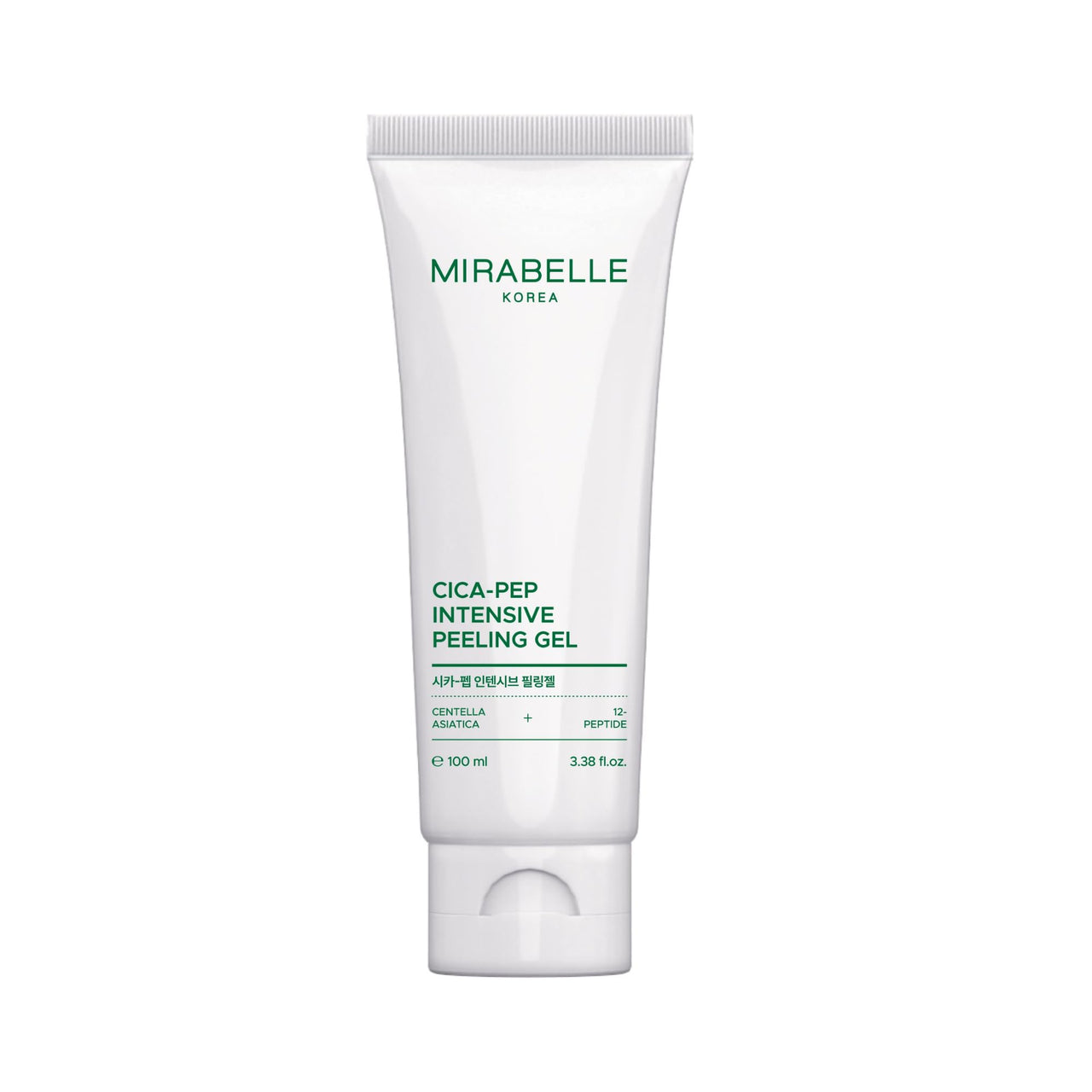 Mirabelle Korea Cica-Pep Intensive Peeling Gel 100ml | Gentle Exfoliation with Papain & Peptides | Soothing Centella Asiatica | Hydrating & Brightening Face Exfoliator | Korean Skincare for Men & Women