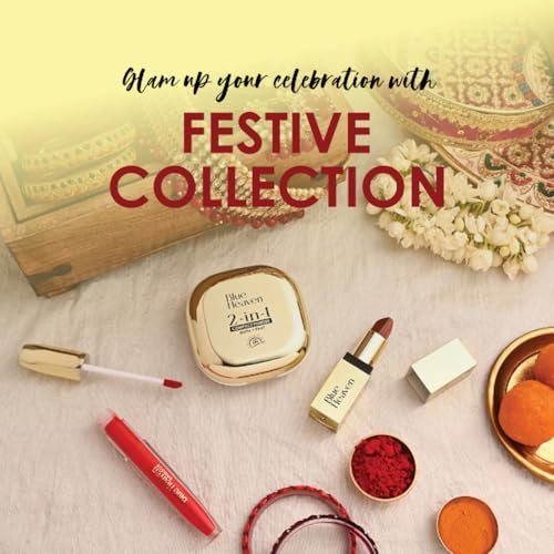 Blue Heaven 2 in 1 Festive Lipstick | Dual Shade | Ultra Lightweight Soft Matte Finish | Long Stay Comfort Wear Lipsticks for Women |C4| 4gm