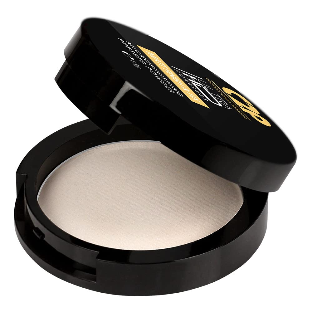 C2P Pro Ultra HD Microfinishing Pressed Powder for Face Makeup 13g | Translucent Matte Powder for All Skin Tones | Sets Makeup Controls Oil & Blurs Pores | Lightweight & Non-Drying Formula