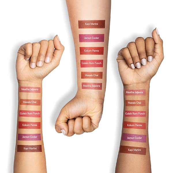LoveChild Masaba Mamma mia! Lush-Matte Lip Crème - Kokum Panna (Red) Lush Matte Finish, Intense Hydration, Long Lasting, 3ml