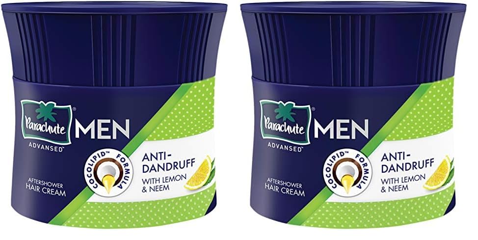 Parachute Advansed Hair Cream For Men, 100ml |Anti Dandruff |Hair Cream After Shower |Non Sticky Oil Replacement Hair Cream (Pack of 2)