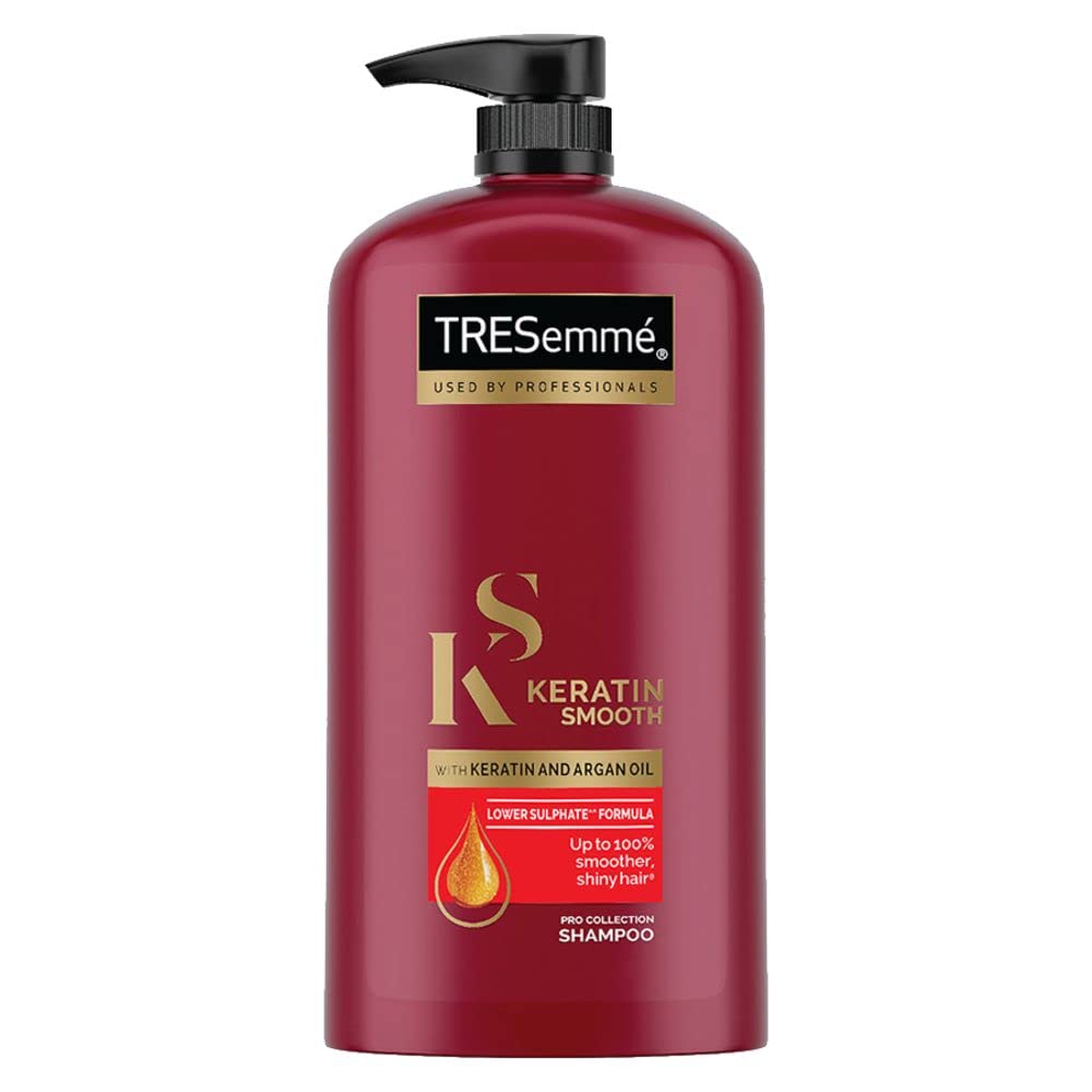 Tresemme Hair Fall Defence Shampoo 1 Ltr & Tresemme Keratin Smooth Shampoo,With Keratin And Argan Oil For Smoother And Shinier Hair, 1 Ltr