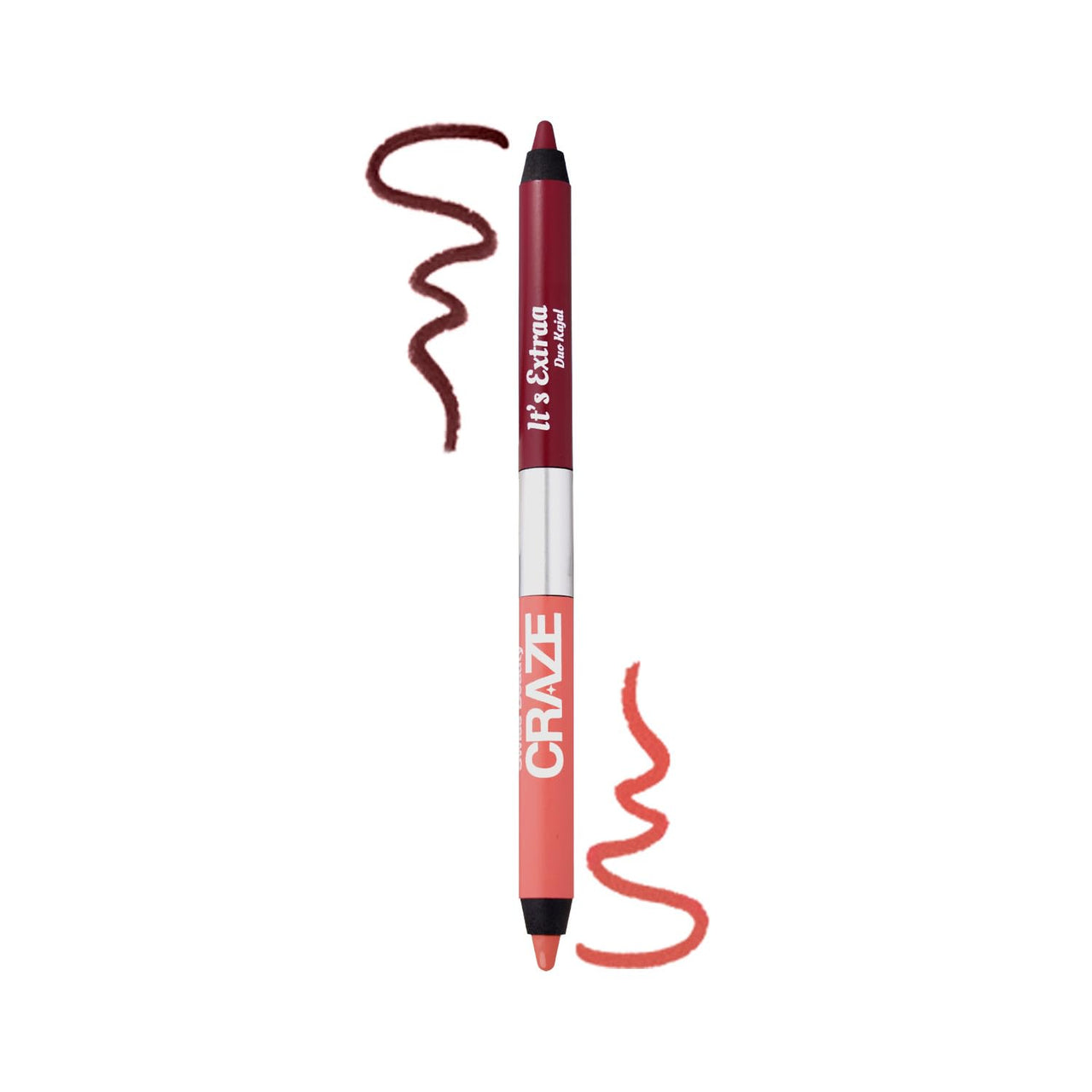Swiss Beauty CRAZE It's Extraa Duo Kajal with Vitamin E | 2-in-1 Shades | Highly Pigmented | Smudge-Proof | With Precise Tip | Shade- Gossip Girl, 2.6g |