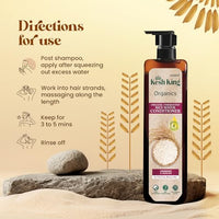 Kesh King Organics Anti Frizz Conditioner with Organic Fermented Rice Water, Helps Repair Damaged Hair, Moisturizes & Reduces Frizz for Visibly Soft, Smooth and Tangle Free Hair, 200ml
