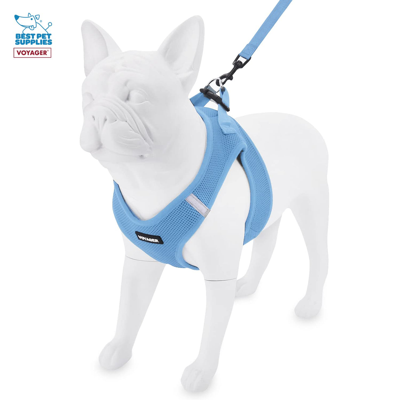 Voyager Step-in Air Cat Harness - All Weather Mesh Step in Vest Harness for Small and Medium Cats by Best Pet Supplies - Set (Baby Blue), XXS