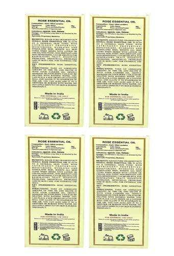 Khadi Pure Herbal Rose Essential Oil, 15 Ml (Pack Of 4)