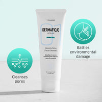 Dermafique Absolute Detox Facial Cleanser – 100ml, with Bio-Active Cellulose Beads, Face Wash Enriched with Vitamin E & Pomegranate Extracts | Soap, Paraben & Alcohol Free | Dermatologist Tested Face Cleanser